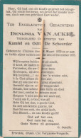 Kind, Enfant, Child,  Girl , Kluizen, Cluysen, 1933, Denijsla Van Acke, De Scheerder - Devotion Images