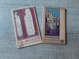 2 Guides Illustrés Du Syndicat D'initiative De Angoulême Et La Charente 1928 Et 1930 Publicités Photos Carte - Tourism Brochures