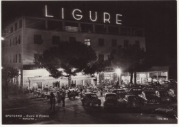 Spotorno: FIAT 600, 1400, 1900 Etc. - Ristorante 'Ligure' Neon - Notturno  - (Italia) - PKW