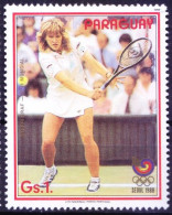 Paraguay 1988 MNH, Steffi Graf, Olympic Games, Sports, Tennis - Tenis