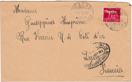 Italie, Enveloppe De Goazze Du 12/01/46 Pour Dijon, Marques De Censure - Poste Militaire (PM)