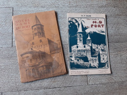 2 Guides Notre Dame Du Port Guide Du Visiteur 1946 Visite Dc Balme Collection Monographies - Dépliants Touristiques