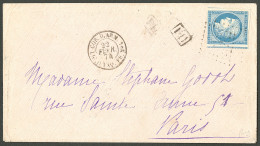 Lettre No 23, Deux Voisins, Obl Ancre Sur Enveloppe Avec Cad "Cor. D'Arm. Lig. O Paq. Fr. N°1" Fév 74, Pour Paris. - TB. - Sonstige & Ohne Zuordnung