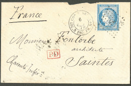 Lettre No 23 Obl Ancre Sur Enveloppe Avec Cad "Cor.d Arm. Lig. N Paq.Fr. N°" Oct 75, Pour La France. - TB - Sonstige & Ohne Zuordnung