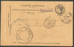 Lettre Cad "Touranne/Annam" Sept 96 Sur CL En FM "corps Expéditionnaire De Annam-Tonkin", Pour Lyon. - TB - Andere & Zonder Classificatie