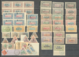 Collection. 1894-1902, Obl Choisies Dont Harar, Doubles Et Coupés Sur Fragments. - TB - Autres & Non Classés