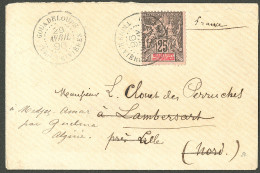 Lettre Cad "Guadeloupe/Trois Rivières" Avril 96 Sur N°34, Sur Enveloppe Pour Lille, Réexpédiée En Algérie. - TB - Sonstige & Ohne Zuordnung