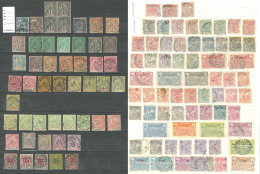 Collection. 1892-1912, Entre Les N°23 Et 63, Obl Choisies De Cayenne Et St Laurent. - TB - Sonstige & Ohne Zuordnung