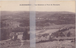 CPA ALBOUSSIERE VUE GENERALE ET PONT DE MONEPIAT - Autres & Non Classés