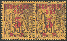Cad "Cap St Jacques", Sur N°1aa (petit Millésime Tenant à Normal), Paire. - TB - Sonstige & Ohne Zuordnung