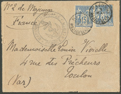 Lettre Cad "Majunga/Madagascar" Mai 98 Sur France N°101 (2), Sur Enveloppe Pour Toulon. - TB. - R - Sonstige & Ohne Zuordnung