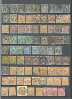 Collection. 1896-1900 (Poste), Entre Les N°28 Et 47, Obl Choisies Dont Helville, Majunga, Vatomandry, Etc. - TB - Autres & Non Classés