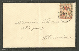 Lettre Cad "Nlle Calédonie/Iles Des Pins". No 13a (surcharge Renversée), Def, Sur Enveloppe Pour Nouméa. - TB - Andere & Zonder Classificatie