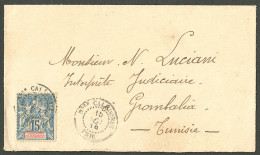 Lettre Cad "Nlle Calédonie/Thio" Nov 99 Sur N°46, Sur Enveloppe Pour La Tunisie. - TB - Otros & Sin Clasificación