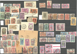 Collection. 1915-1930 (Poste, Taxe), Obl Choisies Et Petits Bureaux Sur TP Du Congo Et Du Gabon, Entre Abeche Et Zouar.  - Autres & Non Classés