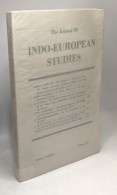The Journal Of Indo-European Studies - VOLUME 1 N°1 Spring 1973 - Sciences