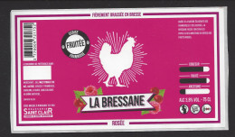 Etiquette De Bière Rosée  -  La Bressane -  Brasserie Saint Clair à Montagnat  (01) - Bière