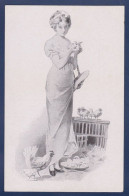 CPA 1 Euro Illustrateur Femme En Pied Woman Art Nouveau Non Circulé Prix De Départ 1 Euro - 1900-1949