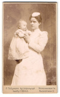 Fotografie F. Tellgmann, Nordhausen A. H., Kindermädchen / Amme Mit Ihrem Schützling Im Arm  - Berufe