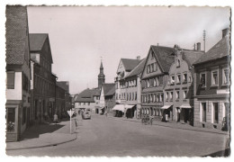 Fotografie Fritz Lauterbach, Fürth I. B., Ansicht Gunzenhausen, Partie In Der Gerberstrasse Mit Geschäften  - Places