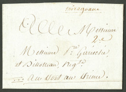 Lettre Miragoane (Jamet N°1). Lettre Avec Texte Daté Au Fond Des Blancs Le 10 Juin 1781 Pour Port Au Prince. TB. - Haiti