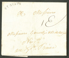 Lettre Pt Gouave (Jamet N°2). Lettre Avec Texte Daté Du 3 Octobre 1781 Pour Port Au Prince. - TB. - Haití