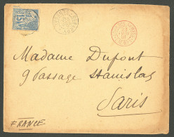 Lettre Cad "Conakry/Sénégal". CG No 51 Sur Enveloppe Pour Paris. Au Recto, Cachet Rouge "corr. Des Armées/L.M. N°1", 189 - Andere & Zonder Classificatie