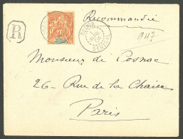 Lettre Cad "Podor/Sénégal". No 17 Sur Enveloppe Recommandée Pour Paris, 1904. - TB - Other & Unclassified