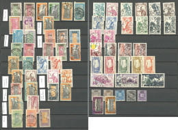 Collection. 1916-1956 (Poste, PA, Taxe), Obl Choisies De Petits Bureaux Dont Ag(o)u Et Tsevié. - TB - Sonstige & Ohne Zuordnung