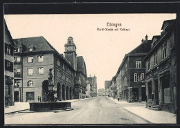 AK Ebingen, Markt-Strasse Mit Rathaus  - Autres & Non Classés