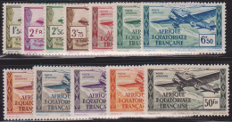 Afrique Equatoriale PA30/41** 12 Valeurs Sauf A - Sonstige & Ohne Zuordnung