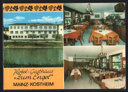 AK Mainz-Kostheim, Hotel-Gasthaus Zum Engel, Mainufer 22  - Other & Unclassified