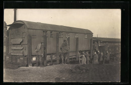 Foto-AK Soldaten An Der Lastwagenfunkerstation  - Weltkrieg 1914-18