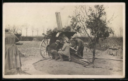 Foto-AK Soldaten Der Artillerie Mit Flak  - Weltkrieg 1914-18