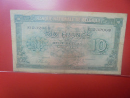 BELGIQUE 10 Francs 1943 Circuler (B.18) - 10 Francos-2 Belgas