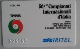 SCHEDA TELEFONICA IRITEL- 50° CAMPIONATI INTERNAZIONALI D'ITALIA C&C 4033A - [4] Colecciones