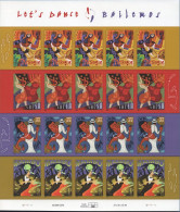 USA 2005 Let's Dance, Bailemos Foil Sheet 20 Val. MNH Merengue, Salsa, Cha-cha-cha, Mambo - Danza