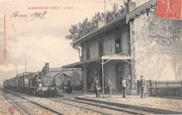 SAINT-ANDRE-de-CORCY (Ain) - La Gare Avec Train - Locomotive - Voyagé 1907 (2 Scans) - Sin Clasificación