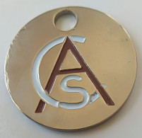 Jeton De Caddie - ASC - ASSOCIES SUCC. DES ATELIERS CASAISA - En Métal - (1) - - Trolley Token/Shopping Trolley Chip