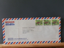 107/083A  LETTRE BELG.  POUR LA BELG.   1987 - Singapore (1959-...)