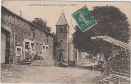 HAUTE MARNE - 8 - ROUGEUX - Le Centre - L'Eglise ( CAFE DU CENTRE ) - Otros & Sin Clasificación