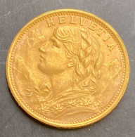 1935 L B Switzerland Standard Gold Coin 20 Francs,KM#35.1 - 20 Franken (goud)