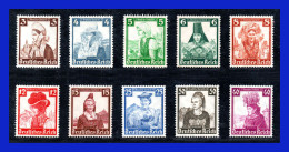 1935 - Alemania - Scott Nº B 69 - B 78 - MNH - AL- 17 - 01 - Nuevos