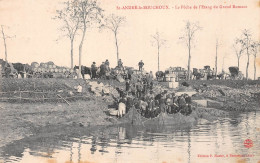 SAINT-ANDRE-le-BOUCHOUX (Ain) - La Pêche Au Filet De L'Etang Du Grand Romans - Voyagé 1924 (2 Scans) - Sin Clasificación