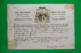 D-IT Bolla 1829 LANCIANO (CHIETI) Vescovo Franciscus Maria De Luca - Documents Historiques