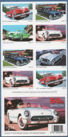 USA 2005 American Classic Sporty Cars Foil Sheet 20 Val. MNH Studebaker, Kaiser Derrin, Corvette, Nash Healey, Ford - Voitures