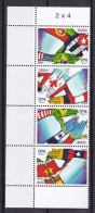 323 ARUBA 2011 - Y&T 540/43 - Union Postale Main Drapeau - Neuf ** (MNH) Sans Charniere - Curaçao, Antille Olandesi, Aruba