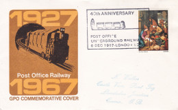 GB Engeland 1967 40 Ann Post Office Underground Railway - Treni