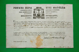 D-IT Bolla 1838 POZZUOLI (NAPOLI) Vescovo Petrus Ignatius Marolda - Historische Documenten
