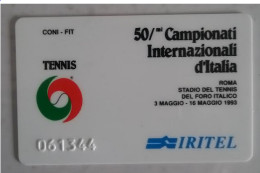 SCHEDA TELEFONICA IRITEL- 50° CAMPIONATI INTERNAZIONALI D'ITALIA C&C 4033 - [4] Colecciones